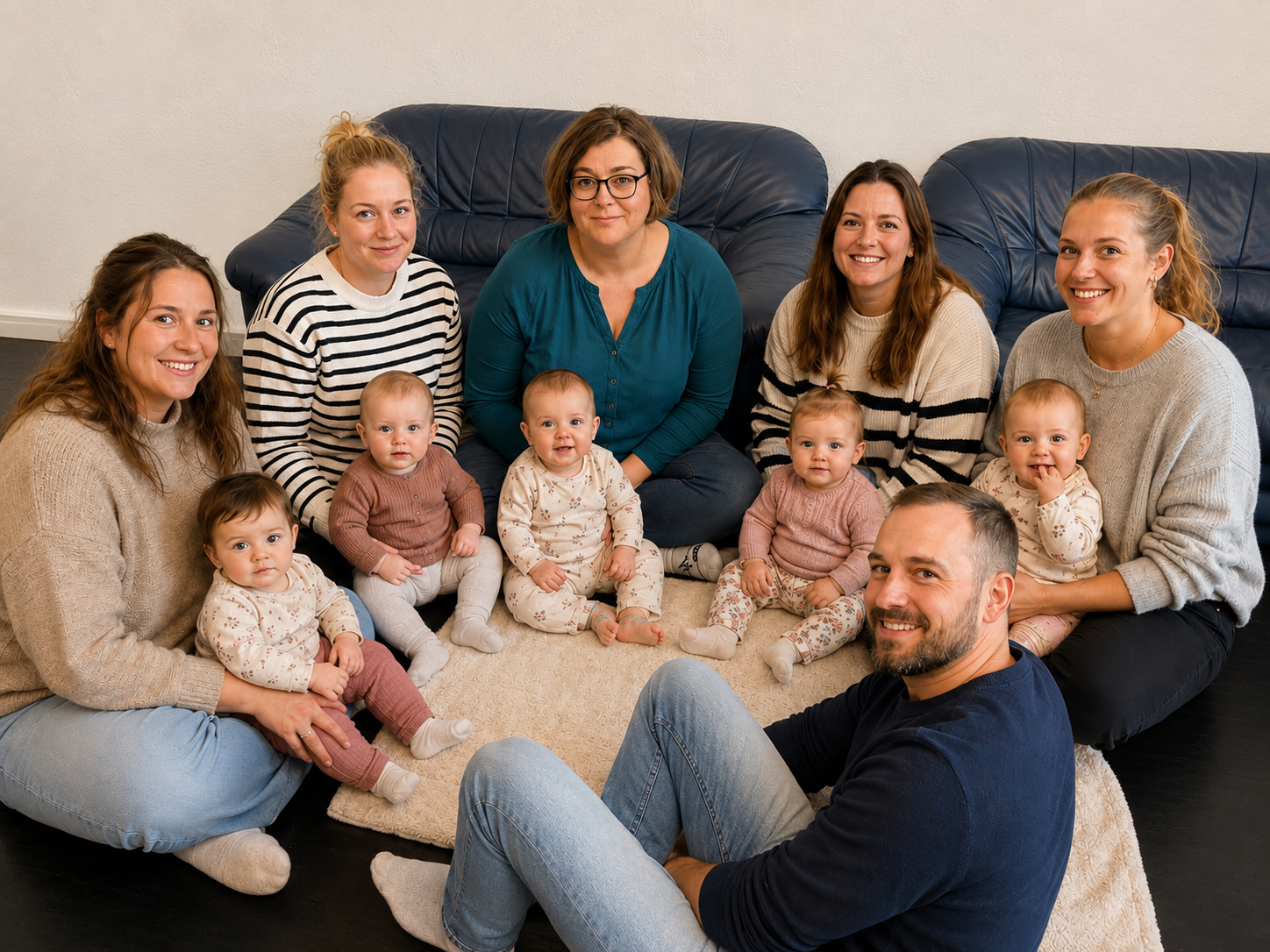 Eltern-Kind-Gruppe in Palling mit Familien, Babys, Bernadette und Ronja